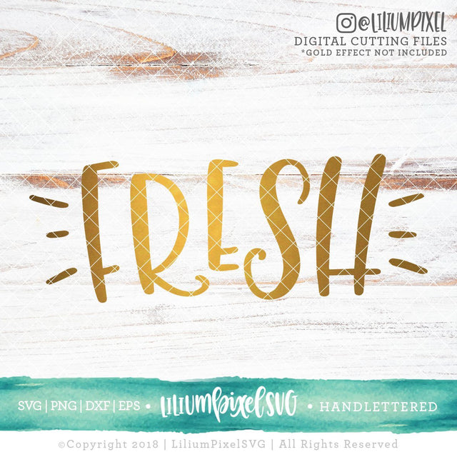 Fresh Caps Lettered SVG Lilium Pixel SVG 