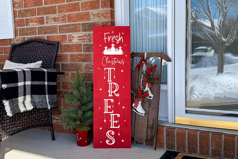 Fresh Christmas Trees - Porch Sign SVG SVG CraftLabSVG 