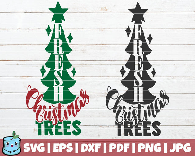 Fresh Christmas Trees SVG MintyMarshmallows 