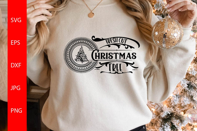 Fresh Cut Christmas Tree SVG Free For Commercial Use SVG Sintegra 