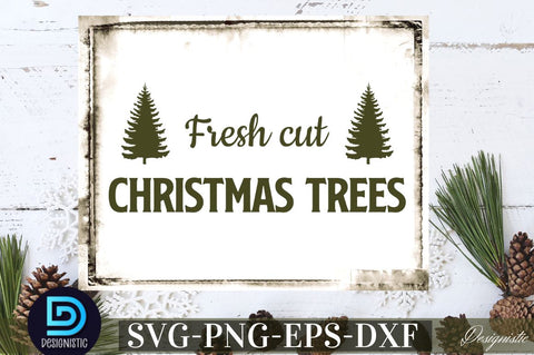 Fresh cut christmas trees SVG SVG DESIGNISTIC 