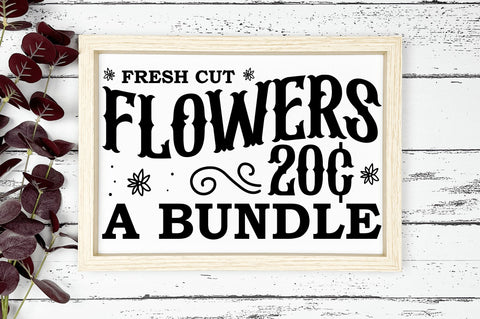 Fresh cut flowers 20c SVG Design SVG Regulrcrative 
