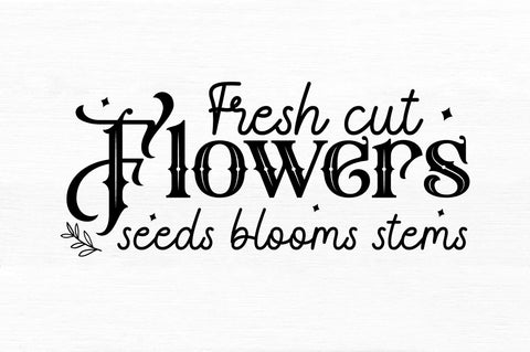 Fresh cut flowers SVG Design SVG Regulrcrative 