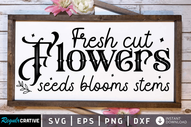 Fresh cut flowers SVG Design SVG Regulrcrative 