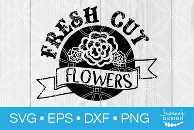 Fresh Cut Flowers SVG SavanasDesign 