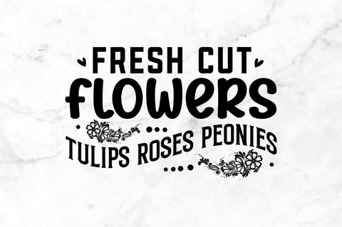 Fresh cut flowers tulips roses peonies SVG SVG Regulrcrative 