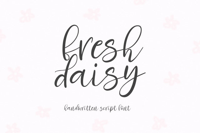 Fresh Daisy - Farmhouse Script Font Font KA Designs 
