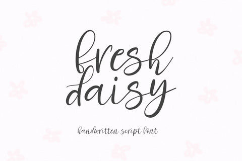 Fresh Daisy - Farmhouse Script Font Font KA Designs 