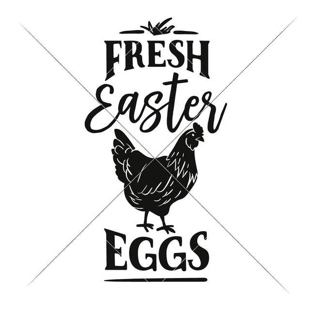 Fresh Easter Eggs - Farmhouse SVG Chameleon Cuttables 
