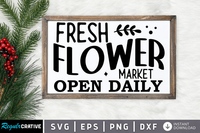 Fresh flower market SVG Design SVG Regulrcrative 
