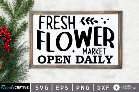 Fresh flower market SVG Design SVG Regulrcrative 