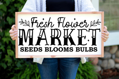 Fresh Flower market SVG Design SVG Regulrcrative 