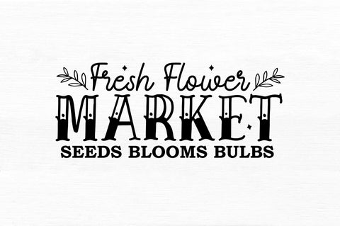Fresh Flower market SVG Design SVG Regulrcrative 