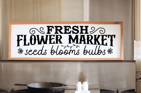 Fresh Flower market SVG Design SVG Regulrcrative 