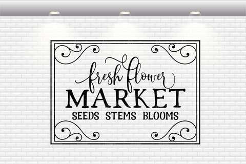 Fresh Flower Market - SVG, PNG, DXF, EPS SVG Elsie Loves Design 