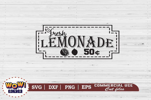 Fresh lemonade 50C svg, Summer svg, Beach svg, Png, Dxf SVG Wowsvgstudio 