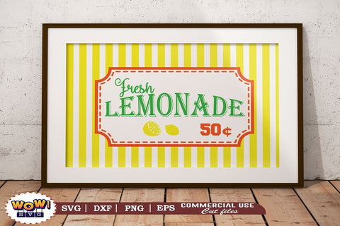 Fresh lemonade 50C svg, Summer svg, Beach svg, Png, Dxf SVG Wowsvgstudio 