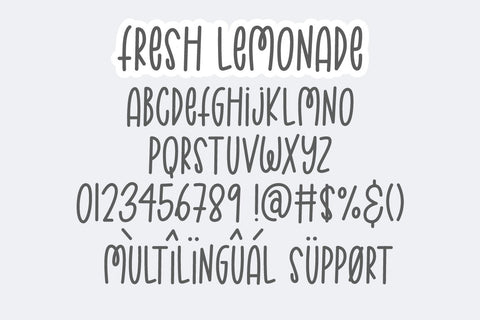 Fresh Lemonade | Monoline Font Font Jimtype Studio 