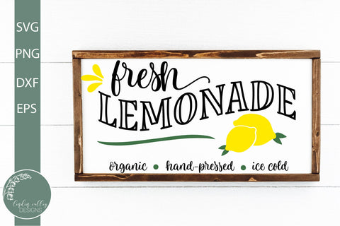 Fresh Lemonade SVG- Farmhouse Summer Lemonade SVG SVG Linden Valley Designs 