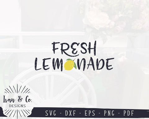 Fresh Lemonade SVG Files | Lemon | Summer | Drinking | Farmhouse SVG (996150105) SVG Ivan & Co. Designs 