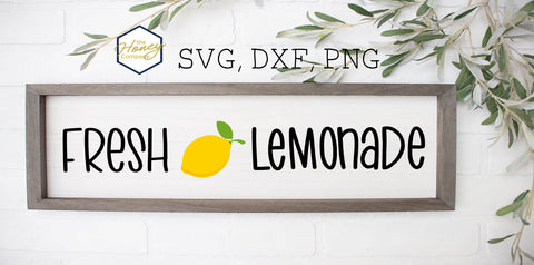 Fresh Lemonade SVG PNG DXF Lemon Summer Hand Lettered SVG The Honey Company 