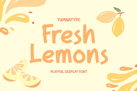 Fresh Lemons Font yumnatype 
