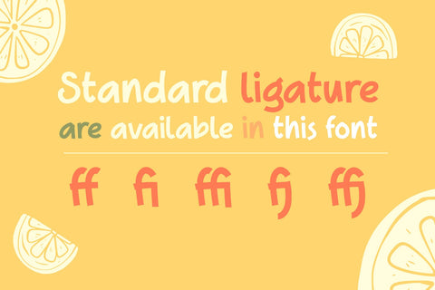 Fresh Lemons Font yumnatype 