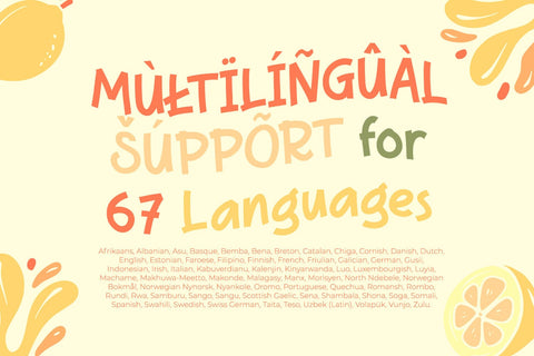 Fresh Lemons Font yumnatype 