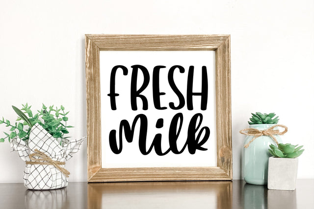 Fresh Milk | Kitchen SVG Farmhouse Sign Cut File SVG dapiyupi store 
