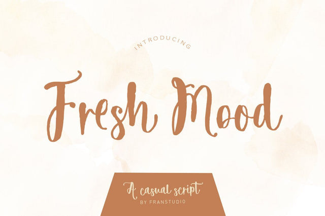 Fresh mood Font Franstudio 