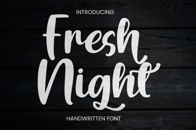 Fresh Night Font Irvan Randi 