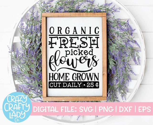 Fresh Picked Flowers SVG Crazy Crafty Lady Co. 
