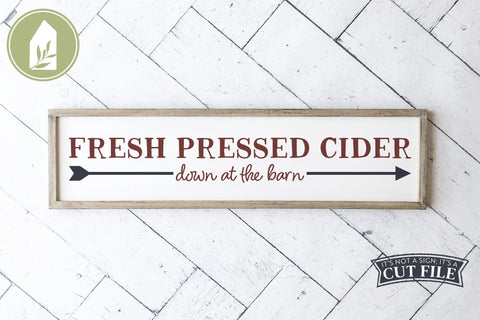 Fresh Pressed Cider | Apple Cider Sign SVG | Fall SVG SVG LilleJuniper 