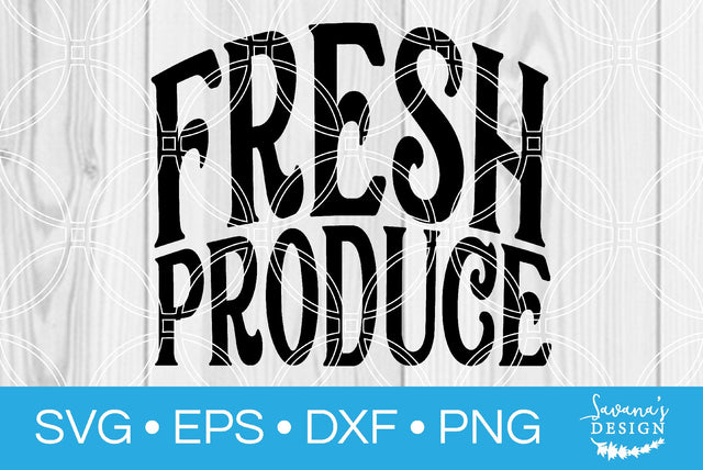 Fresh Produce SVG SavanasDesign 