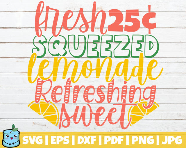 Fresh Squeezed Lemonade Refreshing Sweet SVG MintyMarshmallows 