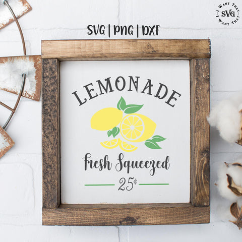Fresh Squeezed Lemonade SVG I Want That SVG 