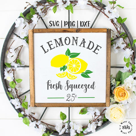 Fresh Squeezed Lemonade SVG I Want That SVG 