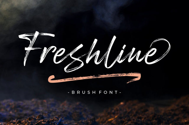 Freshline Brush Font Font Megatype 