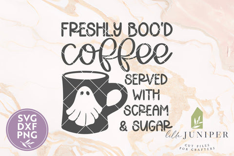Freshly Boo'd Coffee SVG, Funny Halloween Sign SVG LilleJuniper 