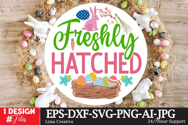 Freshly Hatched Sign SVG SVG Insomnia Std 