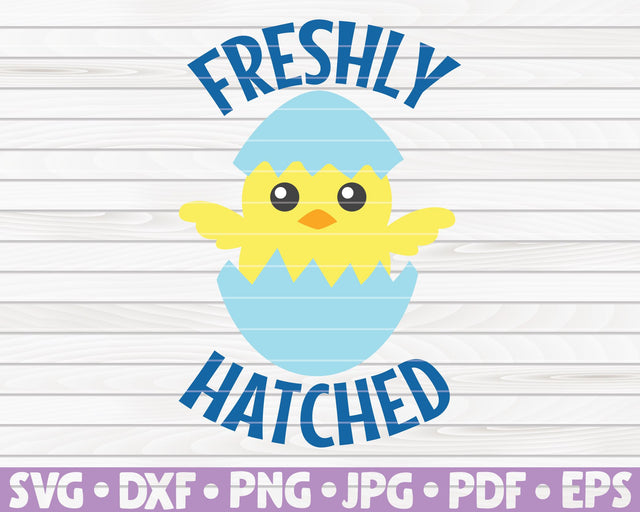 Freshly hatched SVG | Easter quote SVG HQDigitalArt 