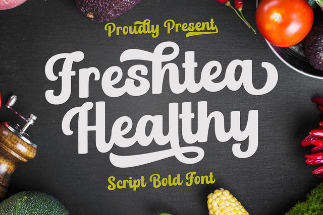 Freshtea Healthy - Charming and Elegant Font ahweproject 