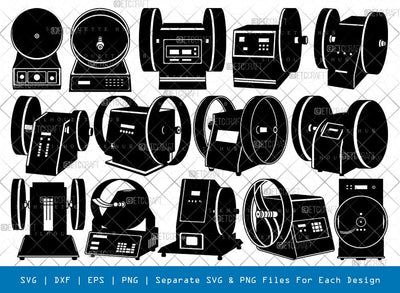 Friability Tester Silhouette, Friability SVG, Digital Balance Svg, Electrolab Medic Svg, Abrasion Tester Bundle, SB00824 SVG ETC Craft 