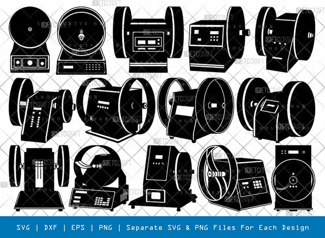 Friability Tester Silhouette, Friability SVG, Digital Balance Svg, Electrolab Medic Svg, Abrasion Tester Bundle, SB00824 SVG ETC Craft 