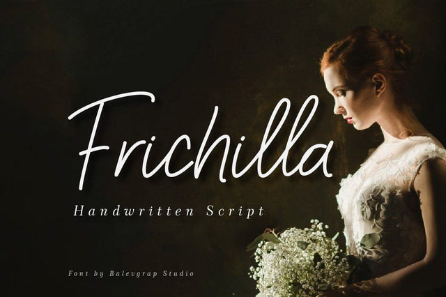 Frichilla Handwritten Script Font Font Balevgraph Studio 
