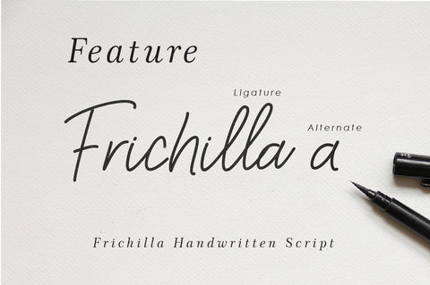 Frichilla Handwritten Script Font Font Balevgraph Studio 