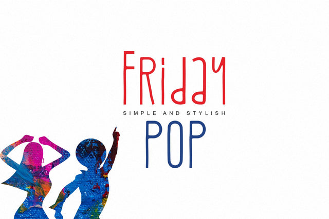 Friday Pop Font Four Lines Std. 