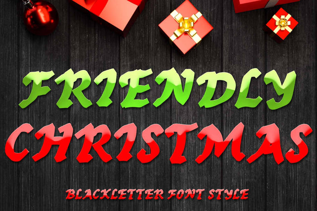 Friendly Christmas Font Prasetya Letter 