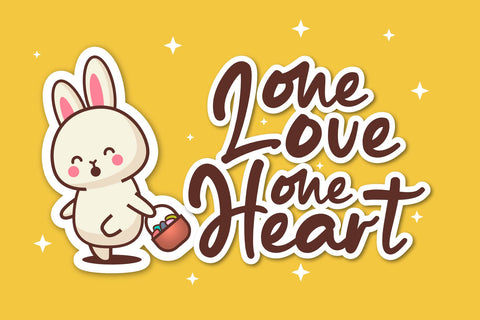 Friendly Rabbit - Playful Typeface Font Dumadistyle 