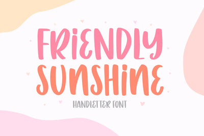 Friendly Sunshine Font Hayletter Creative 
